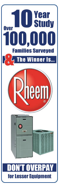 Rheem HVAC equipment scores highest among consumers! Rheem Furnaces and Rheem Air Conditioners installed by Chicago's largest Rheem dealer.